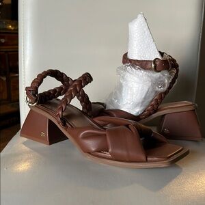 Braided Brown Women's Sandals Sam & Libby 8